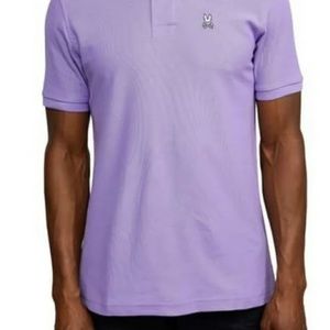 PSYCHO BUNNY Lavender Classic Pique Polo